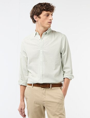 Camisa oxford regular fit