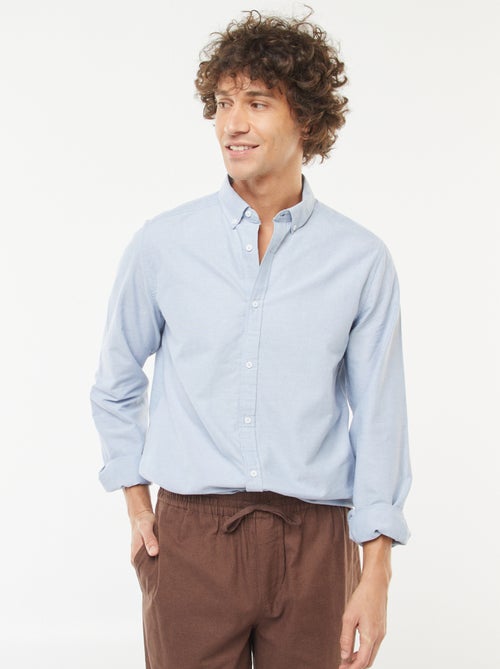 Camisa oxford regular fit - Kiabi