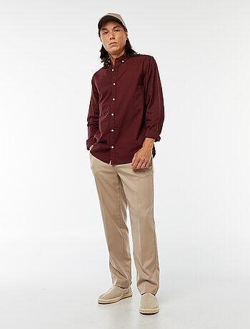 Camisa oxford regular fit