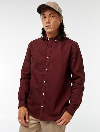 Camisa oxford regular fit