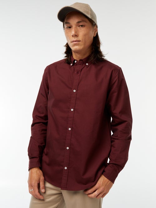 Camisa oxford regular fit - Kiabi