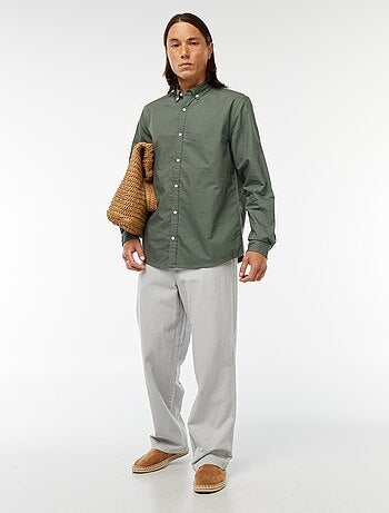 Camisa oxford regular fit