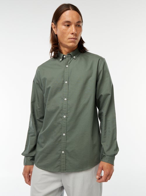 Camisa oxford regular fit - Kiabi