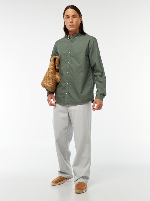 Camisa oxford regular fit - Kiabi