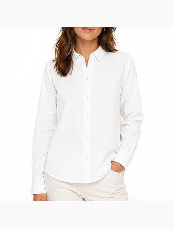 Camisa oxford de rayas para mujer vero moda