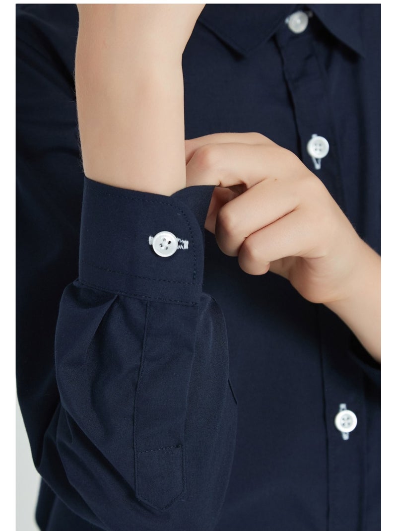 Camisa para niños Kebello Azul marino - Kiabi