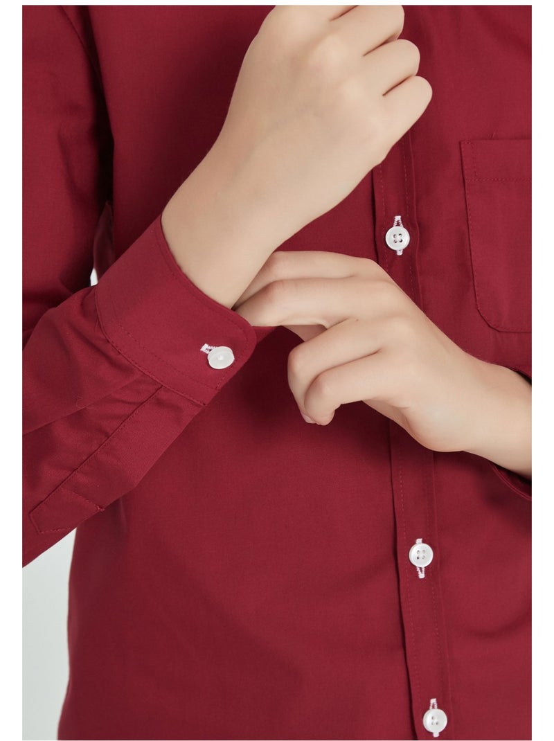 Camisa para niños Kebello Burdeos - Kiabi