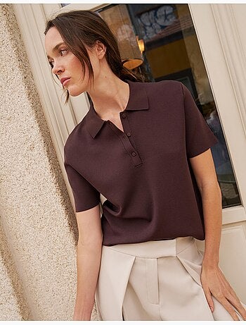 Camisa polo de manga corta, mo fashion