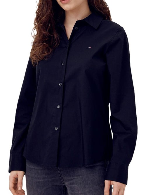 Camisa Popelín Regular Mujer Tommy Hilfiger S - Kiabi Camisa Popelín Regular Mujer Tommy Hilfiger S - Kiabi