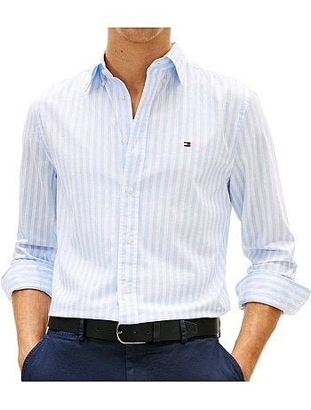 Camisa popelín tommy hilfiger hombre