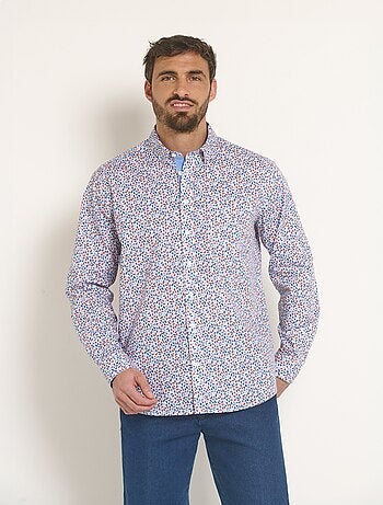 Camisa popelina estampada fantasía - Afibel