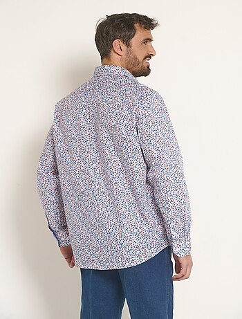 Camisa popelina estampada fantasía - Afibel
