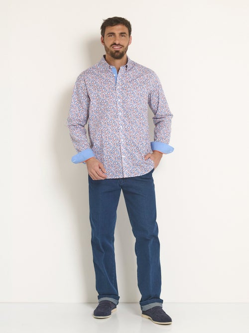 Camisa popelina estampada fantasía - Afibel - Kiabi