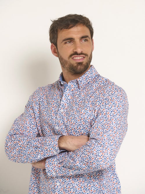 Camisa popelina estampada fantasía - Afibel - Kiabi