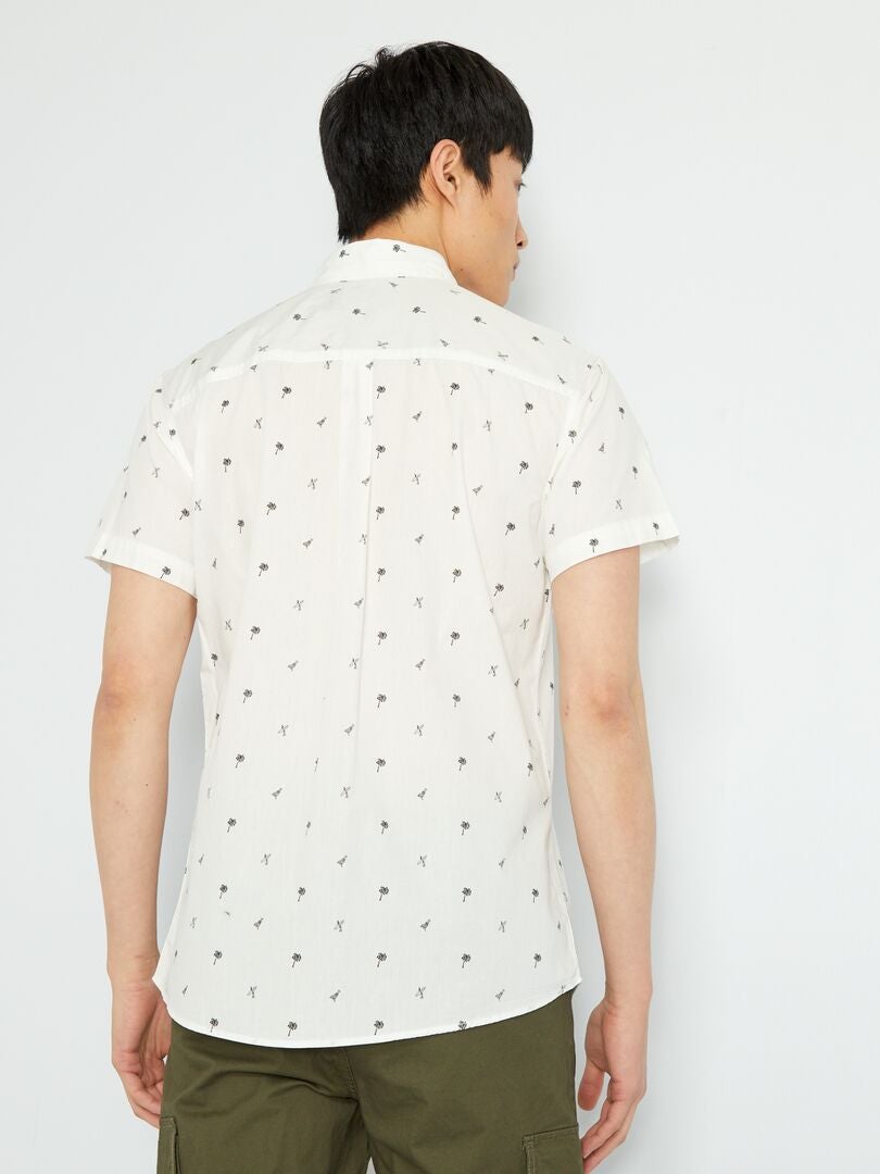Camisa 'Produkt' con estampados de fantasía estampado blanco - Kiabi