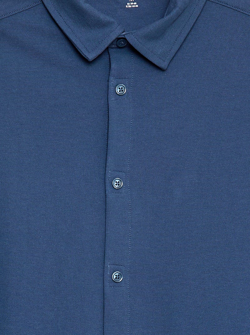 Camisa recta - colección fácil de poner Azul - Kiabi