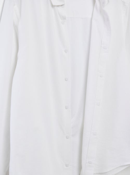 Camisa recta - colección fácil de poner - Kiabi