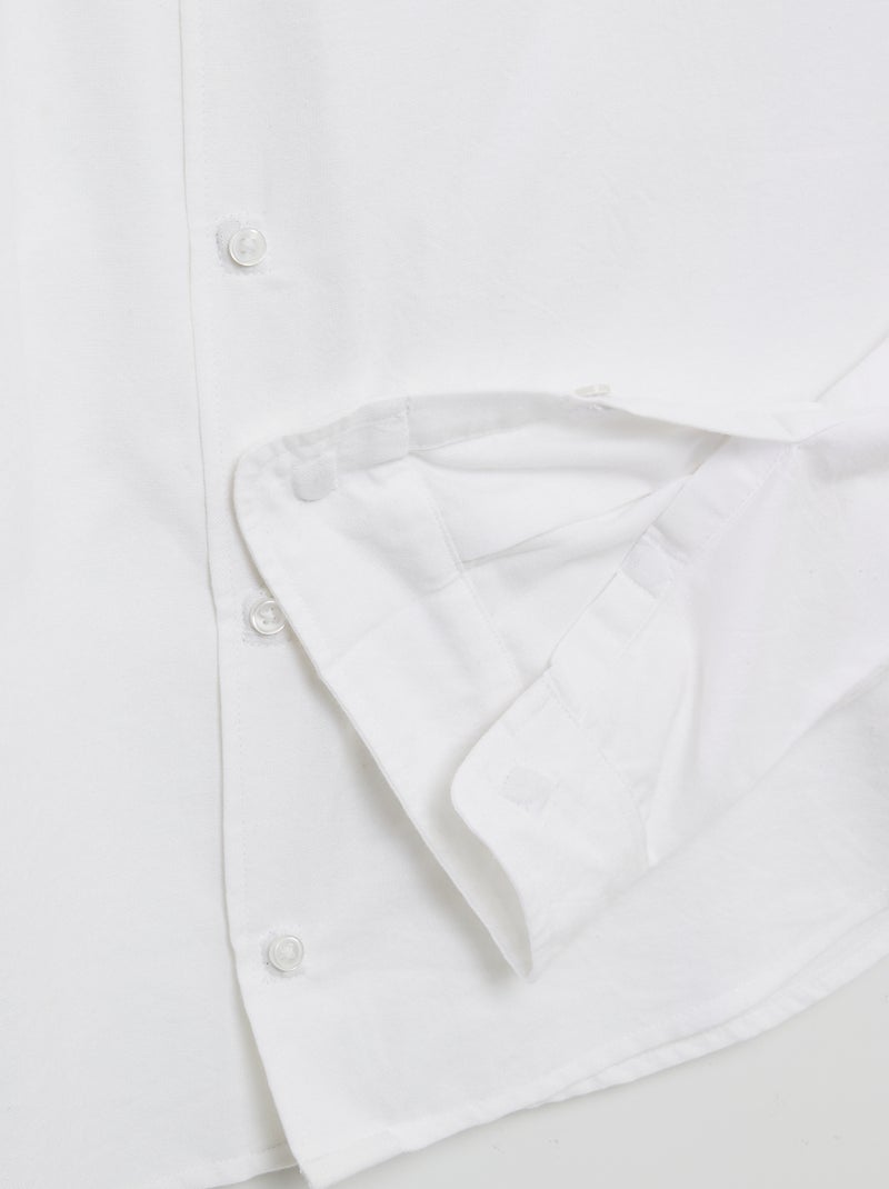 Camisa recta - colección fácil de poner blanco - Kiabi