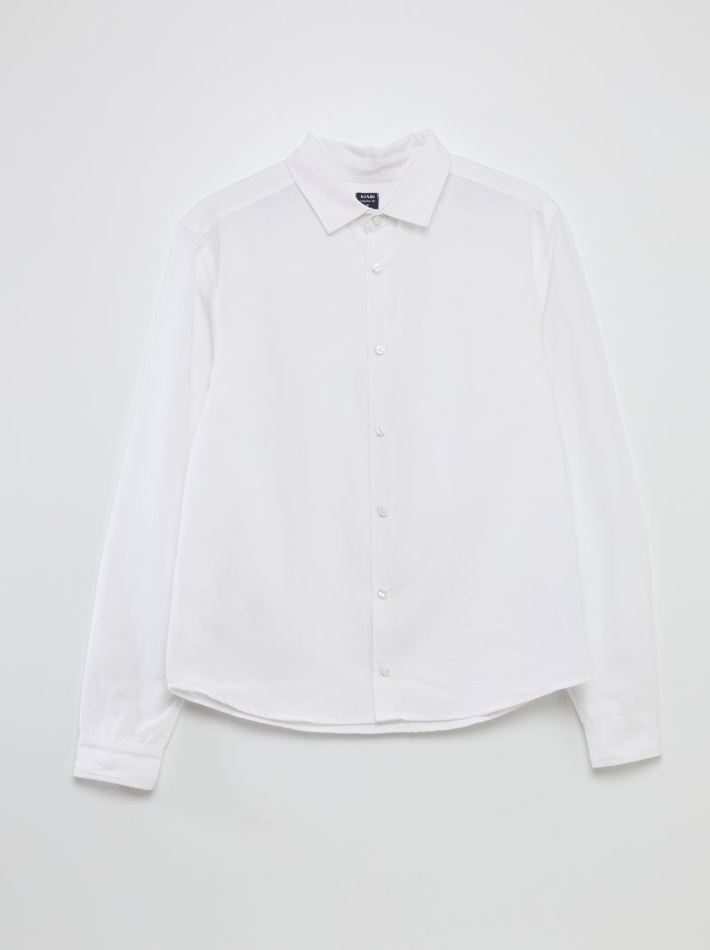 Camisa recta - colección fácil de poner blanco - Kiabi