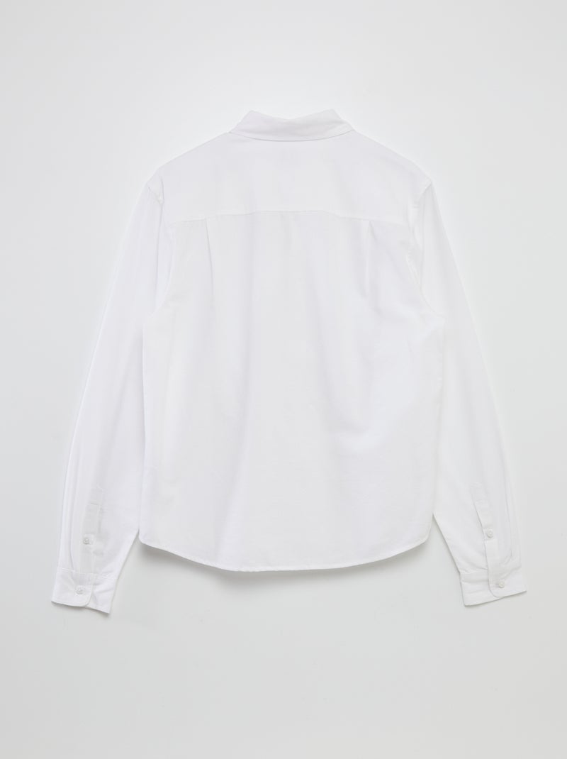 Camisa recta - colección fácil de poner blanco - Kiabi