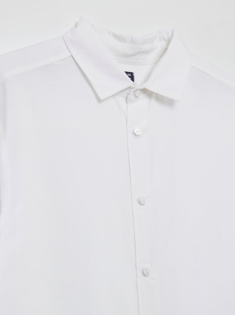 Camisa recta - colección fácil de poner blanco - Kiabi