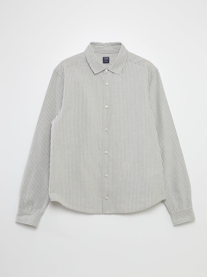 Camisa recta - colección fácil de poner KAKI - Kiabi