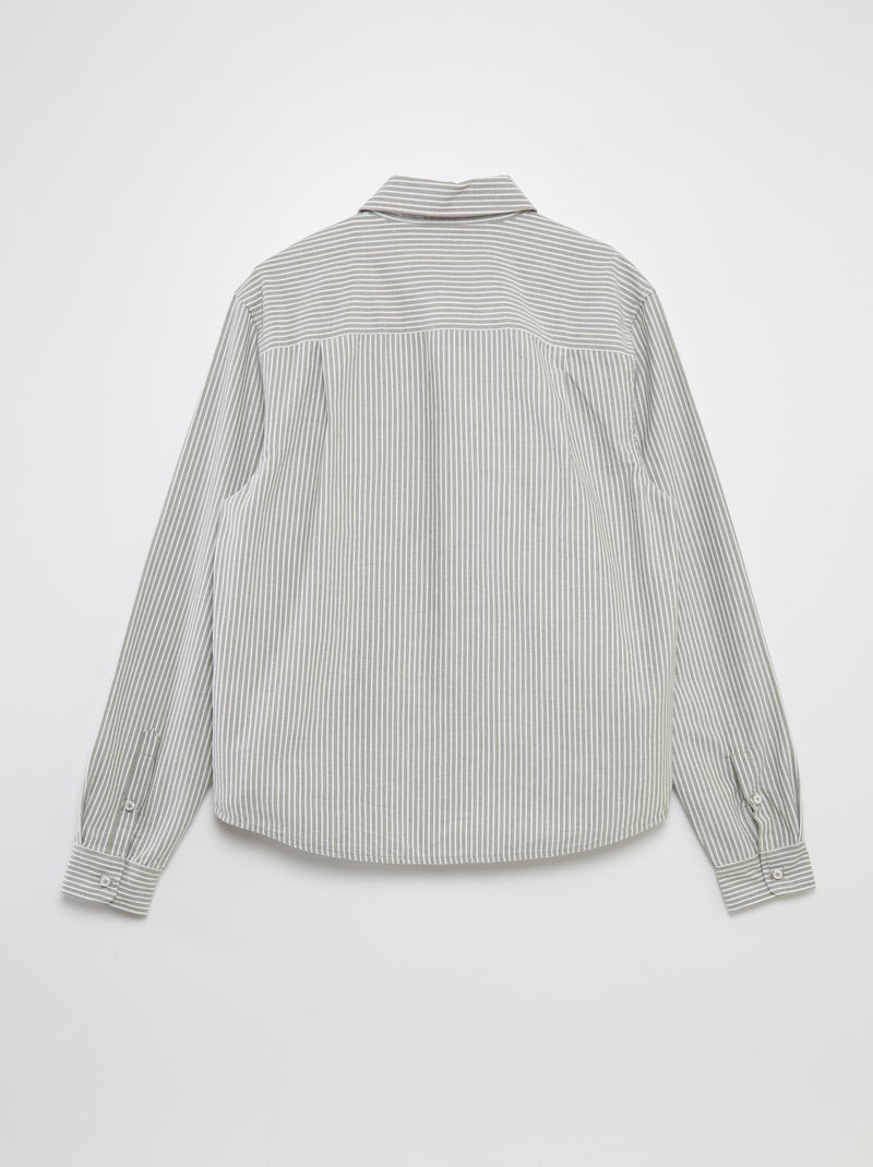 Camisa recta - colección fácil de poner KAKI - Kiabi