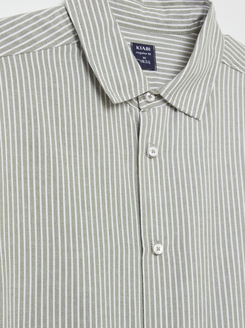 Camisa recta - colección fácil de poner KAKI - Kiabi