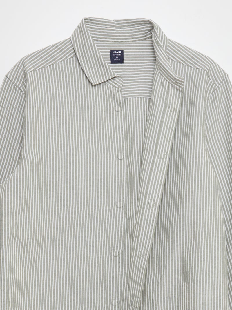 Camisa recta - colección fácil de poner KAKI - Kiabi