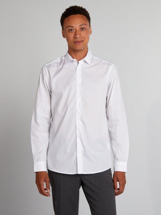 Camisa recta blanca