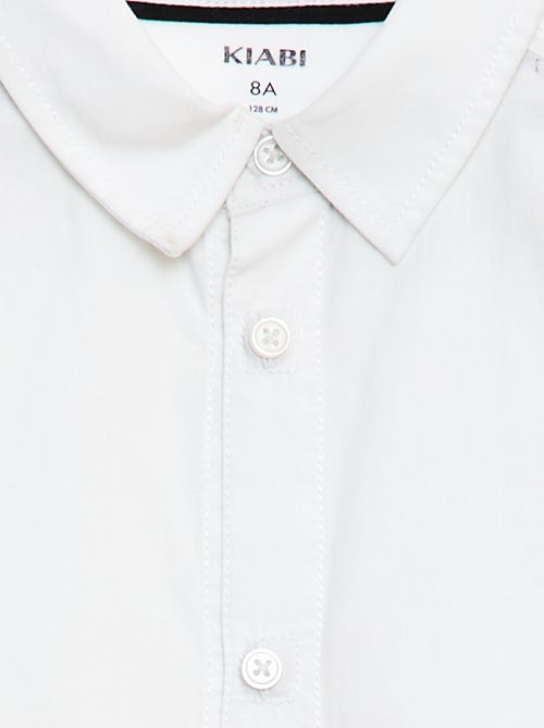 Camisa recta con abertura y puños imantados - So Easy - Kiabi