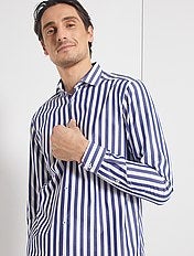 cuello italiano camisa hombre
