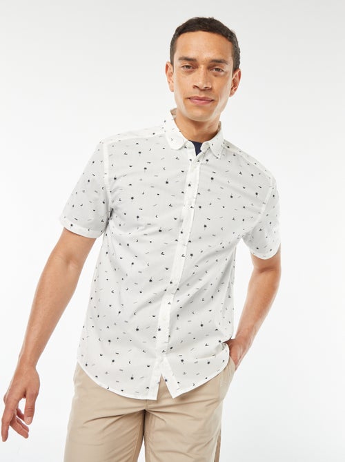 Camisa recta de manga corta - Kiabi