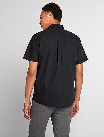 Camisa recta de manga corta