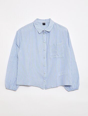 Camisa recta de rayas - Fácil de Poner