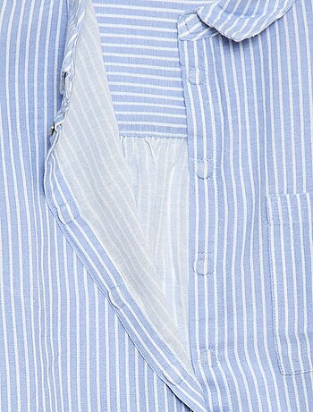 Camisa recta de rayas - Fácil de Poner