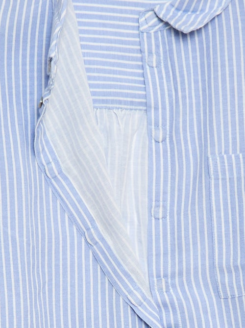 Camisa recta de rayas - Fácil de Poner - Kiabi