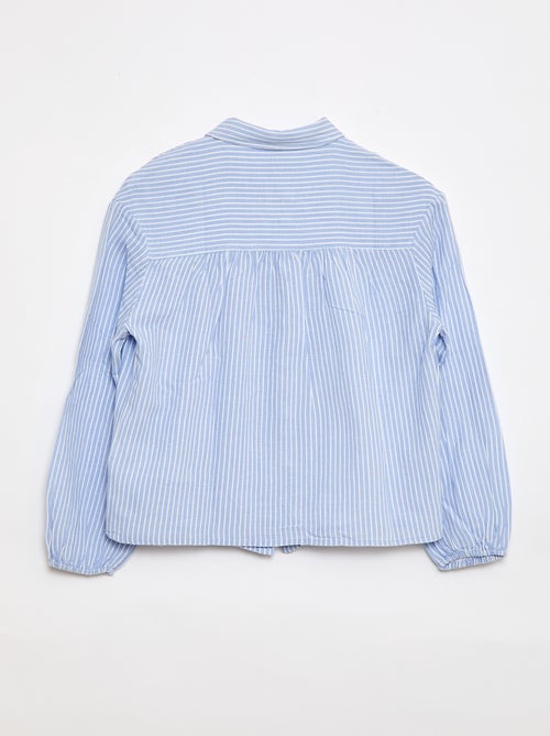 Camisa recta de rayas - Fácil de Poner - Kiabi