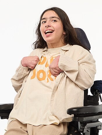 Camisa recta de rayas - Fácil de Poner