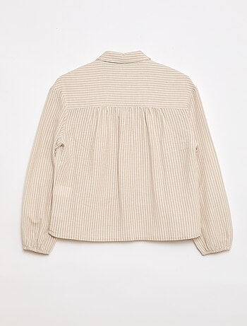 Camisa recta de rayas - Fácil de Poner