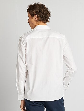 Camisa recta lisa