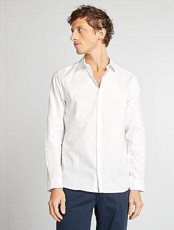 Camisa recta lisa