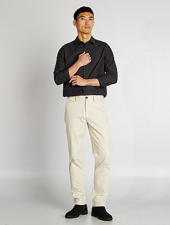 Camisa recta lisa