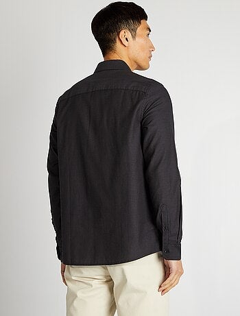 Camisa recta lisa