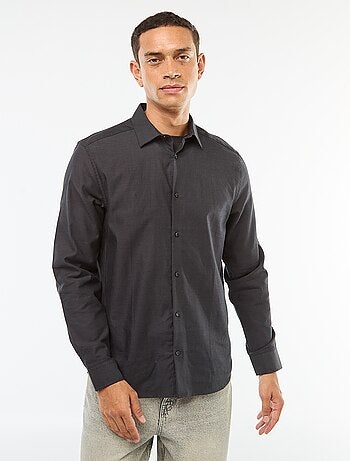 Camisa recta lisa