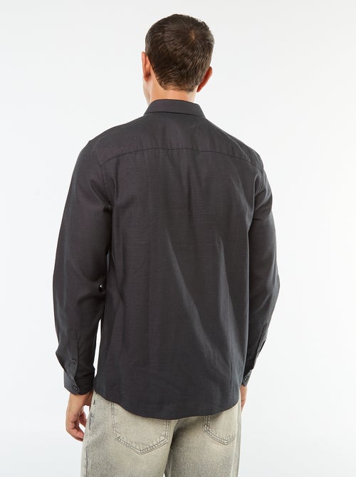 Camisa recta lisa - Kiabi