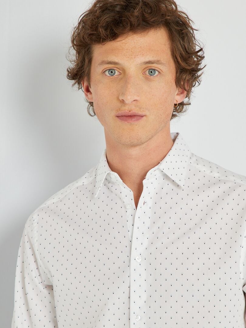 Camisa regular BLANCO - Kiabi