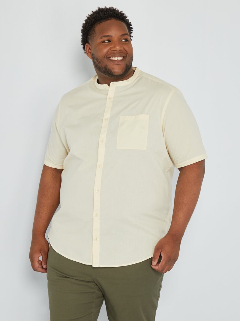 Camisa regular de cuadros AMARILLO - Kiabi