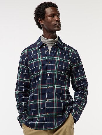 Camisa regular de cuadros