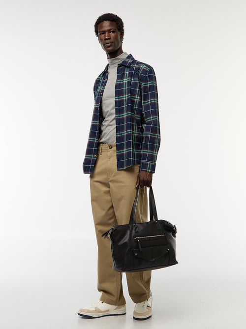 Camisa regular de cuadros - Kiabi